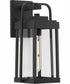 Walcott 1-Light Modern Farmhouse Outdoor Medium Wall Lantern Textured Black