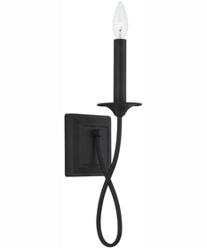 Vincent 1-Light Sconce Black Iron