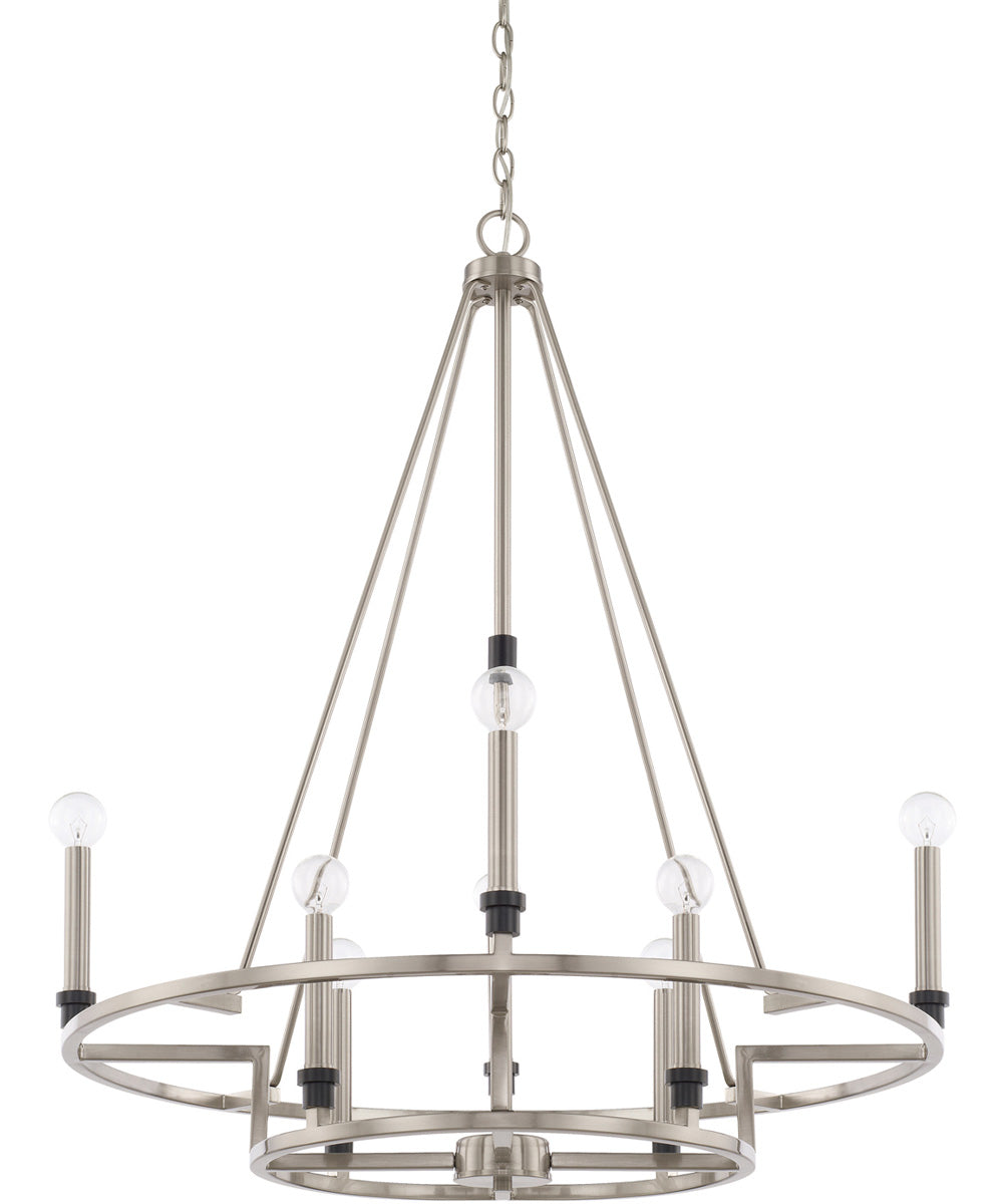 Tux 8-Light Chandelier In Black Tie