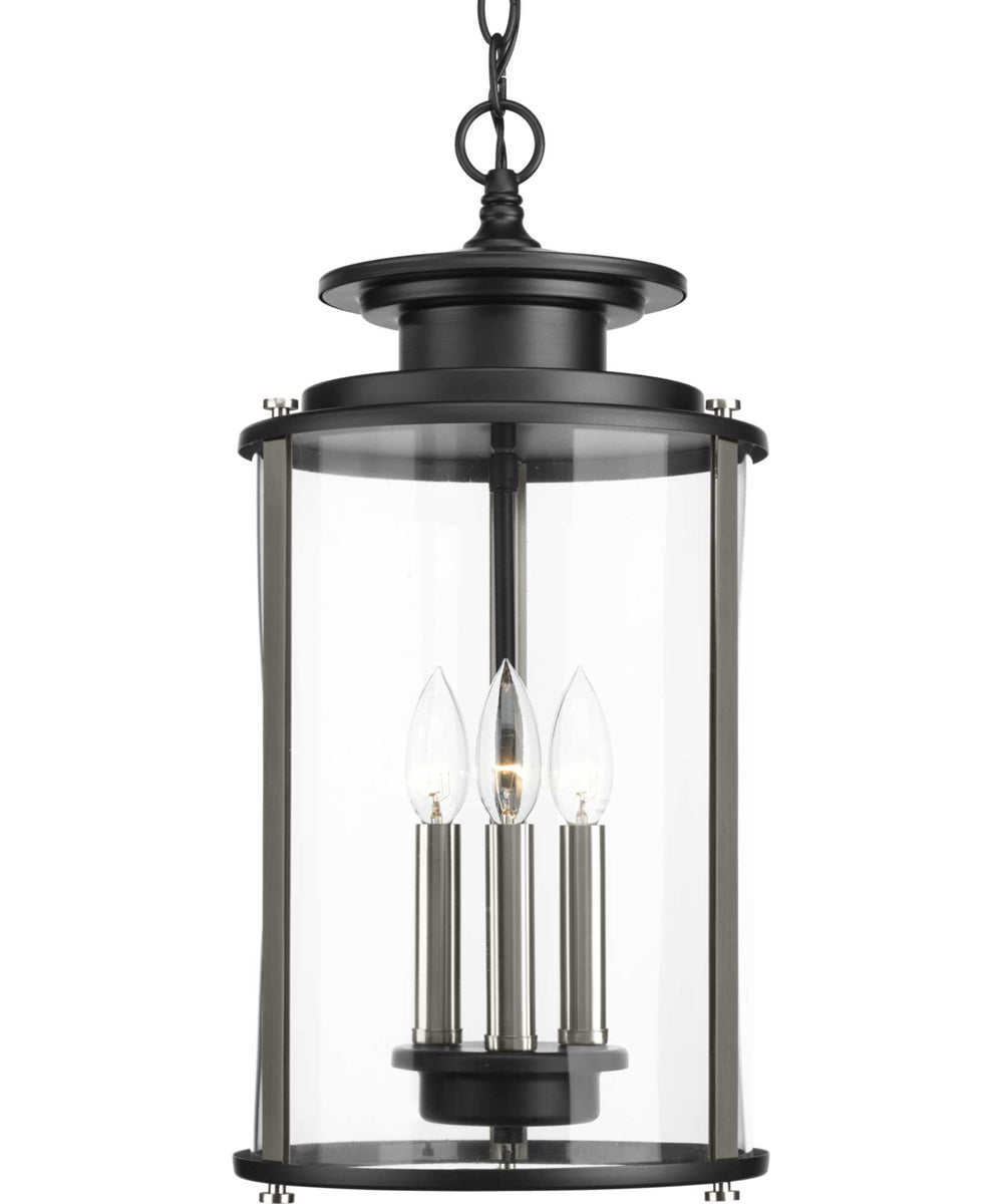 Squire 3-Light Hanging Lantern Matte Black