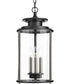 Squire 3-Light Hanging Lantern Matte Black