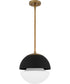 Quoizel Piccolo Pendant 1-light Mini Pendant Weathered Brass