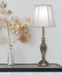 30"H 1-Light Buffet Lamp Burnished Brass