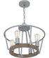 Brockton 4-light Pendant Brushed Silver