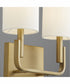 Tempo 2-light Wall Mount Light Fixture Aged Brass