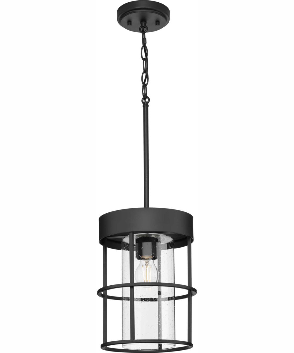 Burgess 1-Light Modern Farmhouse Pendant Matte Black