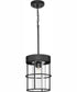 Burgess 1-Light Modern Farmhouse Pendant Matte Black