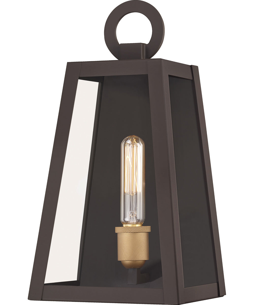 Poplar Point Medium 1-light Outdoor Wall Light  Coastal Armour Aluminum Old Bronze