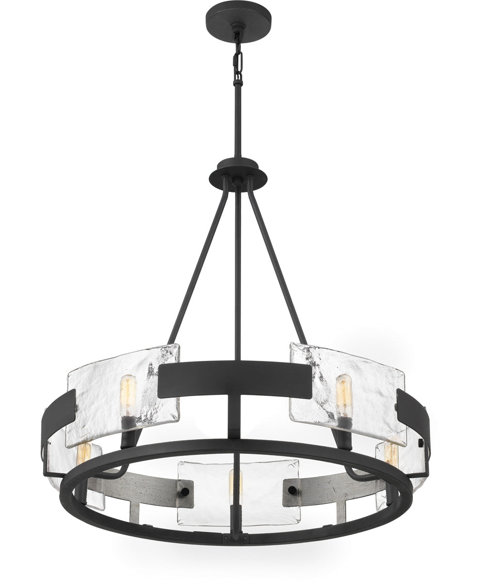 Stratum 5-light Chandelier Royal Ebony