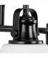 Preston 4-Light Coastal Bath Vanity Light Matte Black