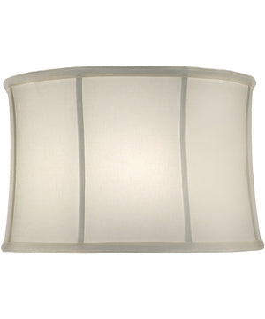 17x18x12 Off White Camelot Drum Softback Lampshade