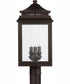 Sutter Creek 3-Light Outdoor Post-Lantern Rain or Shine - Oiled Bronze