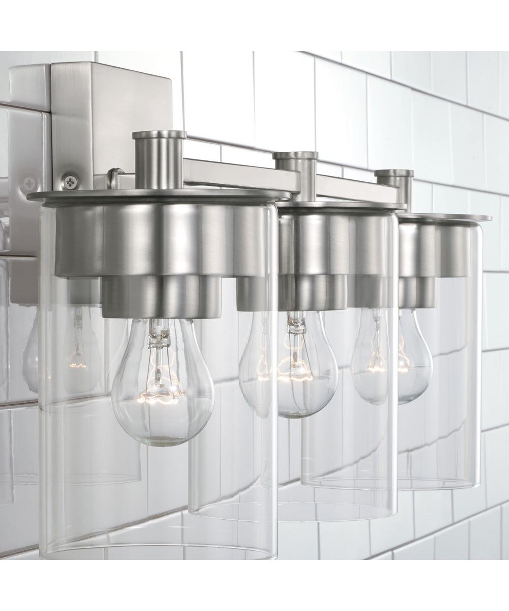 Mason 3-Light Vanity Brushed Nickel