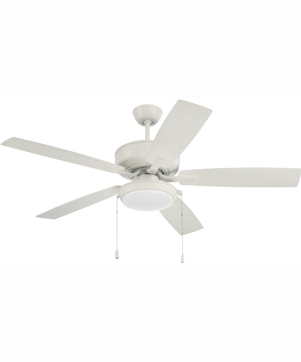 52" Outdoor Pro Plus 119 Pan Light Kit 1-Light Indoor/Outdoor Ceiling Fan White