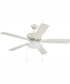 52" Outdoor Pro Plus 119 Pan Light Kit 1-Light Indoor/Outdoor Ceiling Fan White