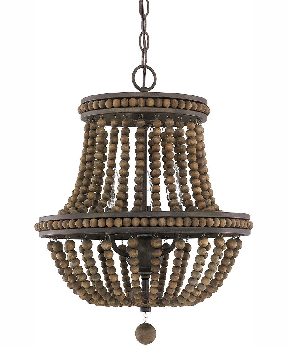 Handley 3-Light Chandelier Tobacco