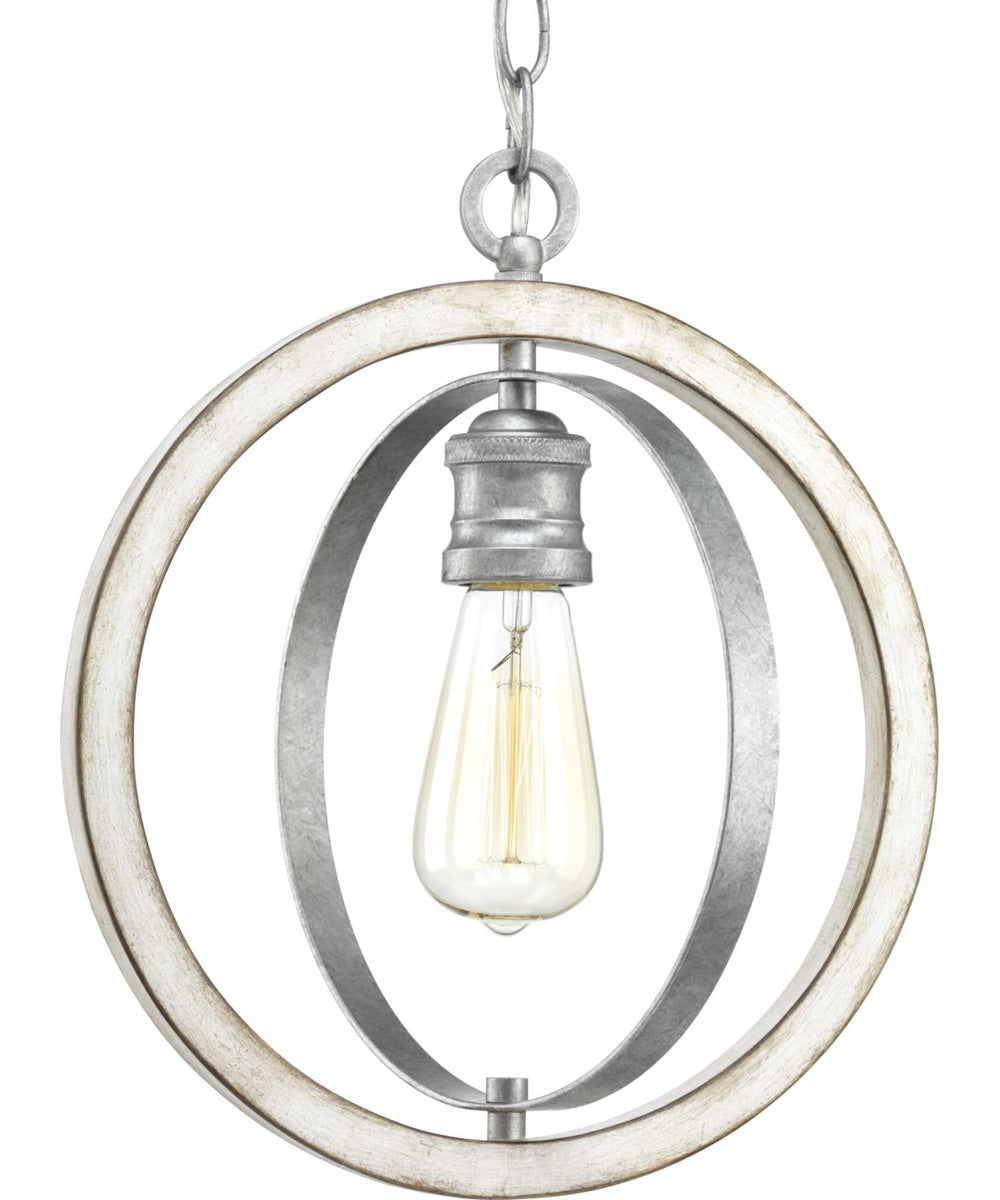 Conestee 1-Light Farmhouse Pendant Light Galvanized Finish