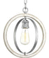 Conestee 1-Light Farmhouse Pendant Light Galvanized Finish