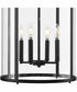 Gilliam 4-Light New Traditional Hall & Foyer Matte Black