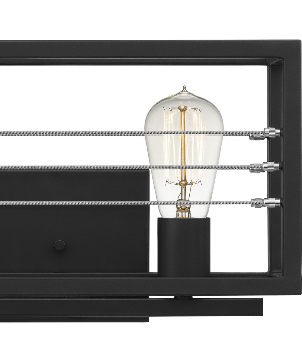 Awendaw Extra Large 4-light Bath Light Matte Black