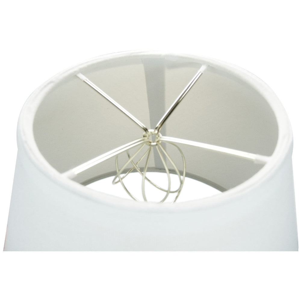12"W x 9"H White Empire Hardback Lampshade