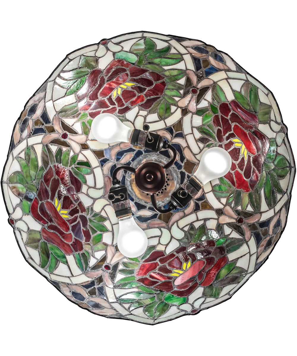 20" Wide Renaissance Rose Pendant