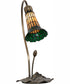16" High Stained Glass Pond Lily Accent Lamp