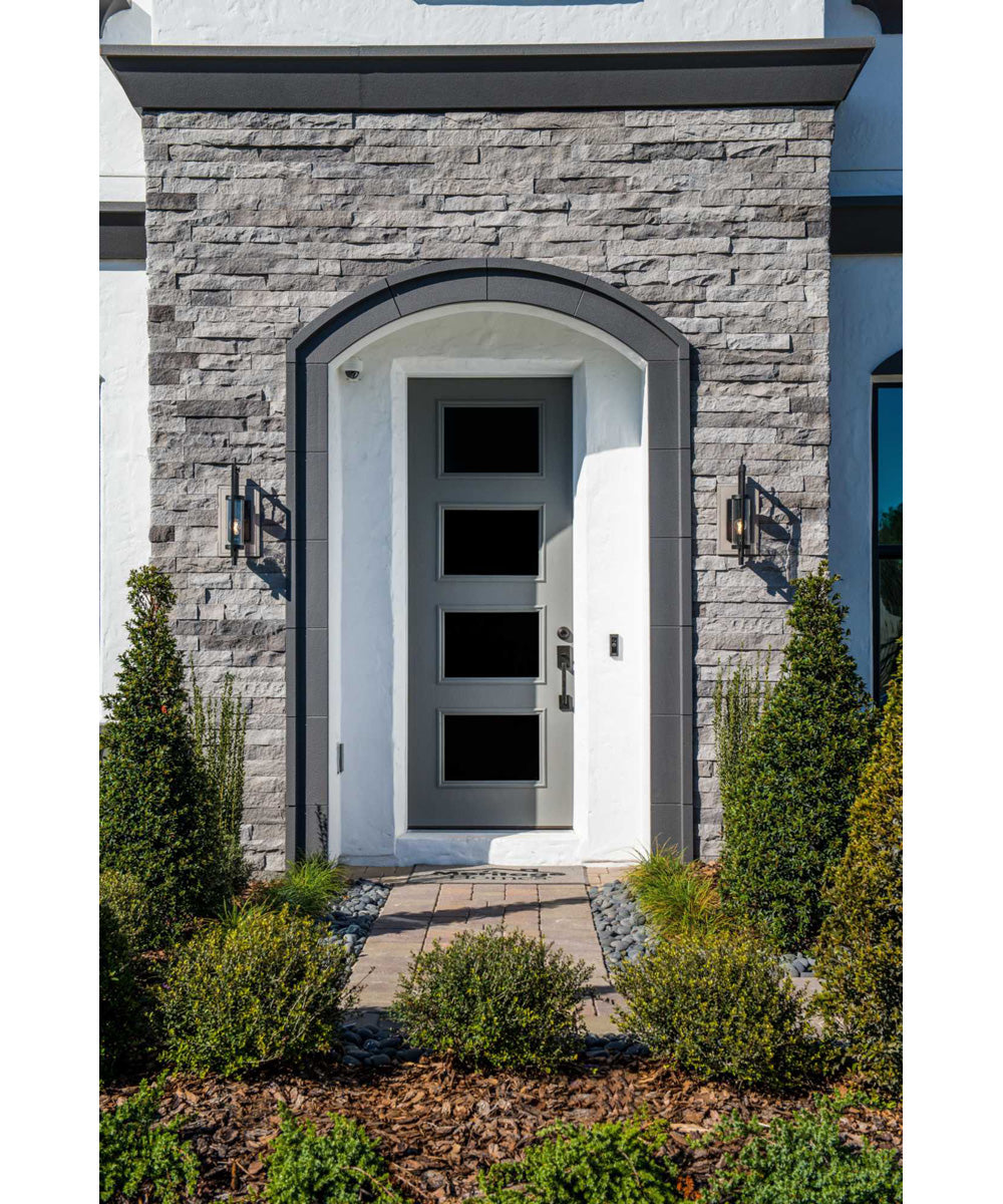 McBee 1-Light Medium Wall Lantern Textured Black