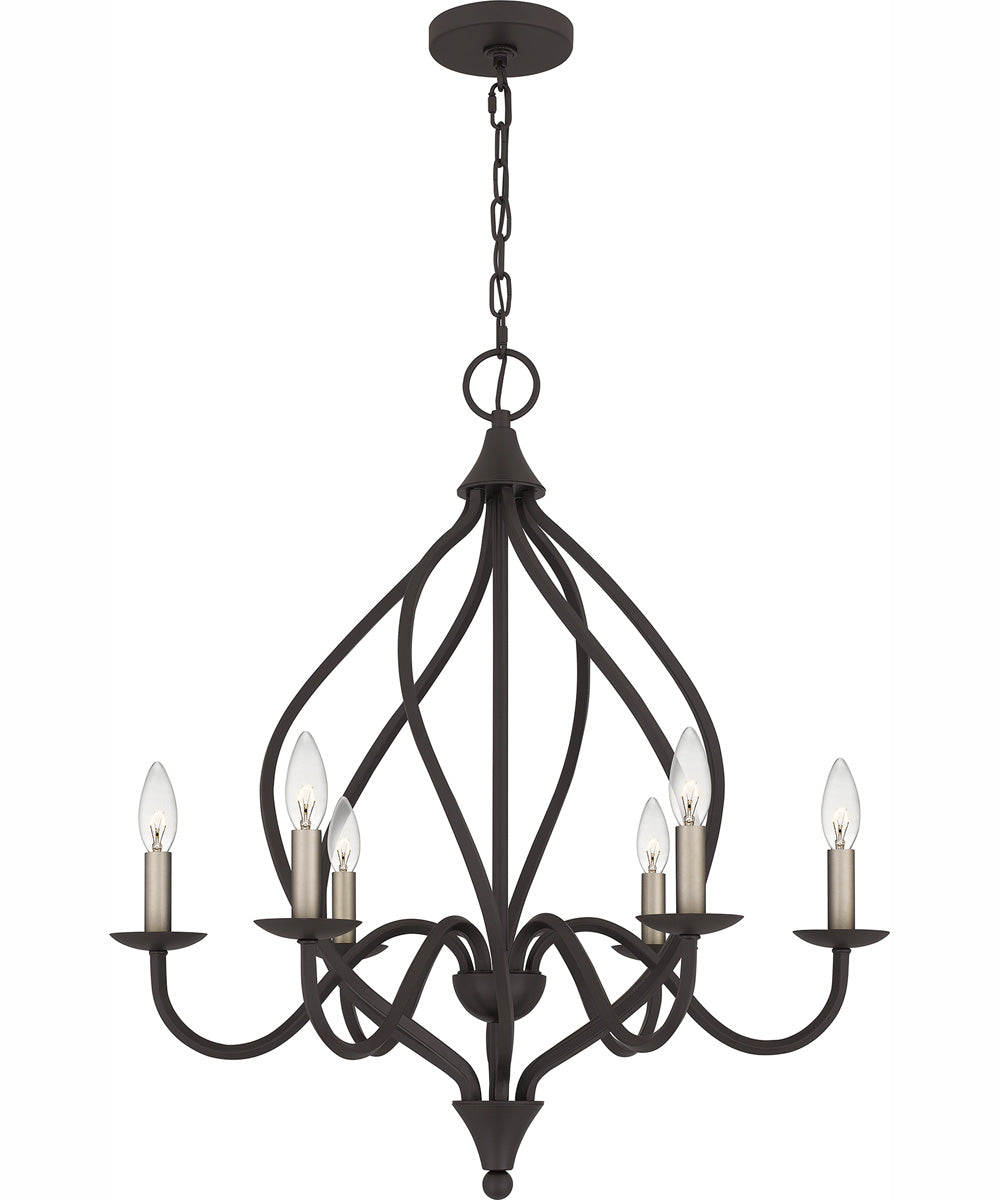 Dupont 6-light Chandelier Old Bronze