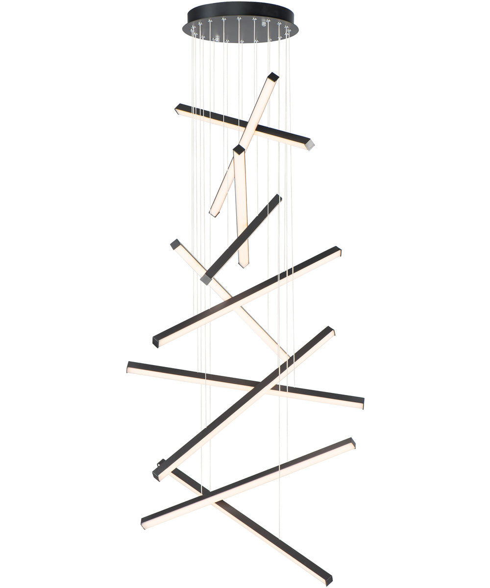 Hover 10-Light LED Pendant Black