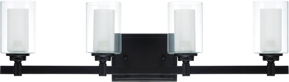 27"W Celeste 4-Light Bath Vanity Light Espresso