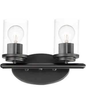 Corona 2-Light Bath Vanity Black