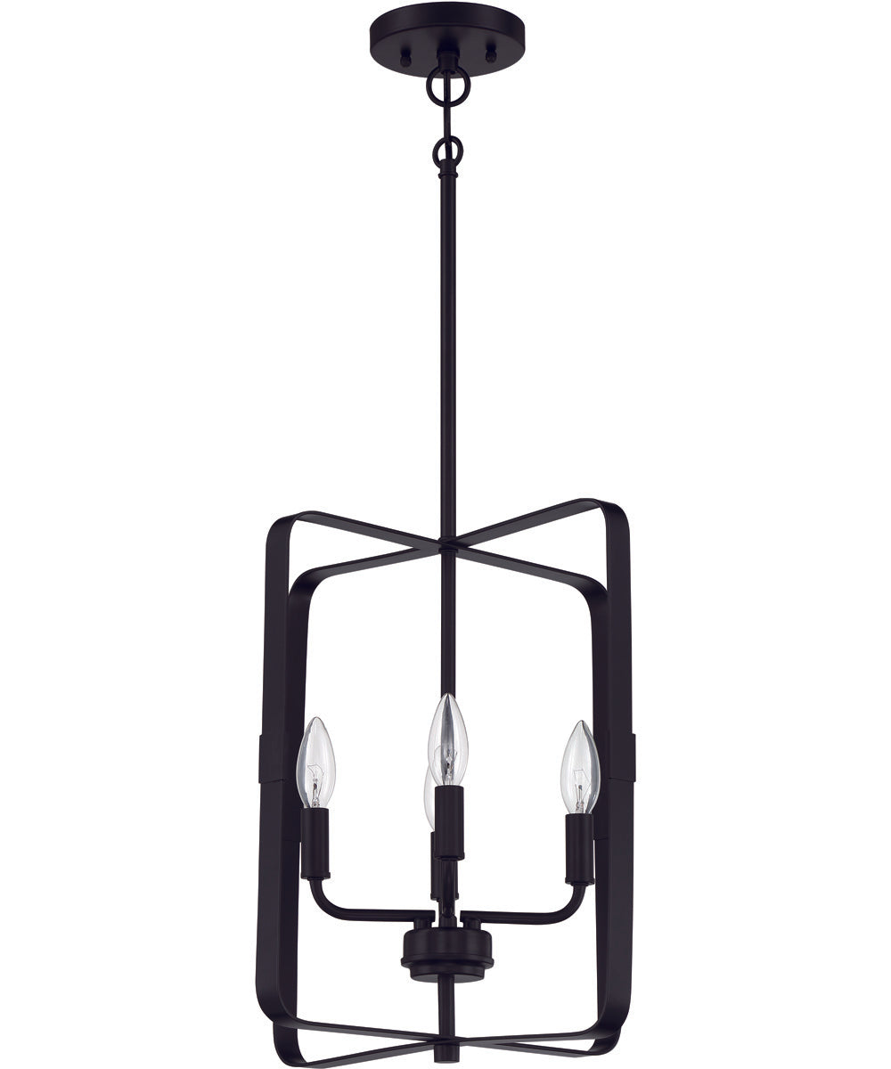 Stowe 4-Light Foyer Flat Black