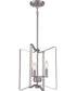 Shayna 3-Light Foyer Brushed Polished Nickel