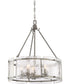 Fortress 5-light Pendant Mottled Silver