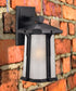16"H Illuma 1-Light Matte Black Outdoor Wall Light