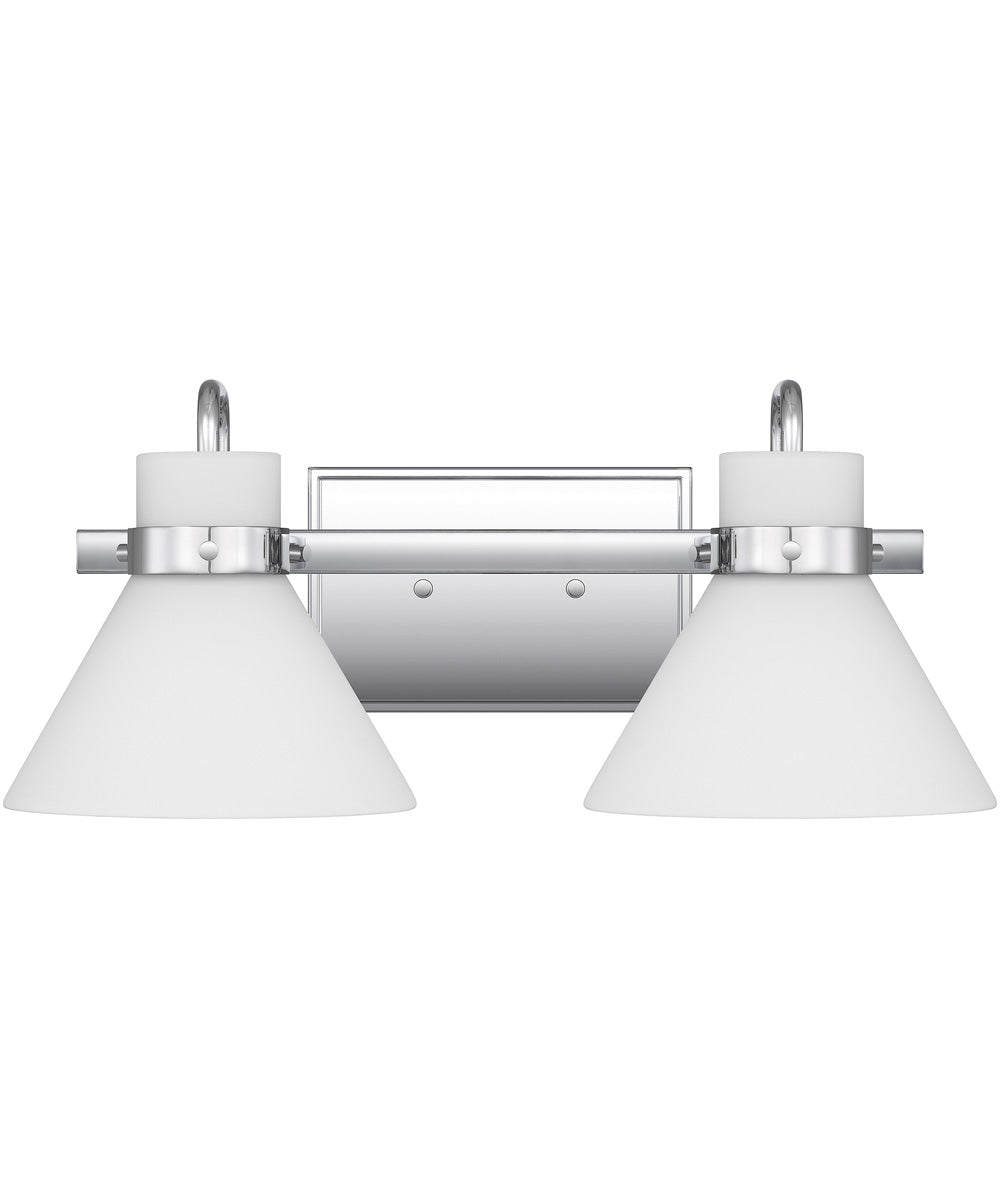 Regency Medium 2-light Bath Light Polished Chrome