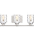Cristal Large 3-light Bath Light Brushed Nickel