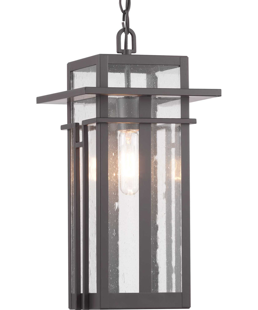 Boxwood 1-Light Hanging Lantern Antique Bronze