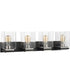 Crossroads 4-Light Vanity & Wall Matte Black