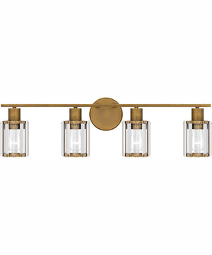Isla Extra Large 4-light Bath Light Weathered Brass