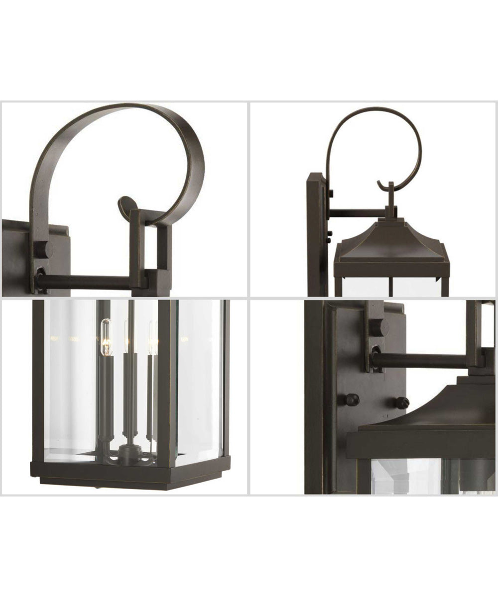 Gibbes Street 3-Light Large Wall-Lantern Antique Bronze