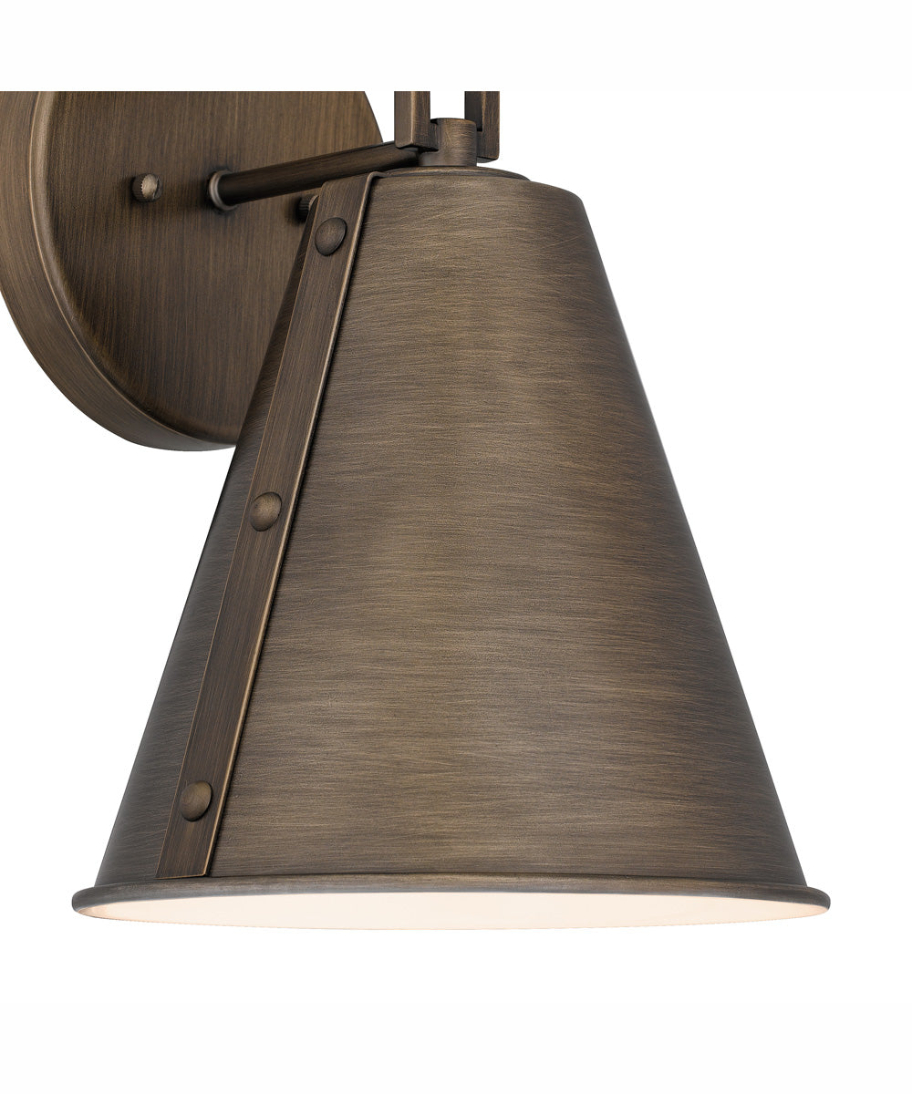 Hyde Medium 1-light Outdoor Wall Light  Coastal Armour Aluminum Burnished Bronze