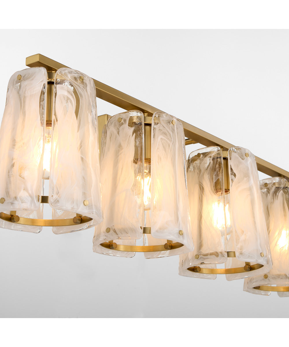 Prestige 4-light Bath Vanity Light Aged Brass