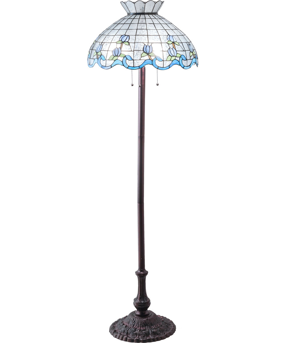 62" High Roseborder Floor Lamp