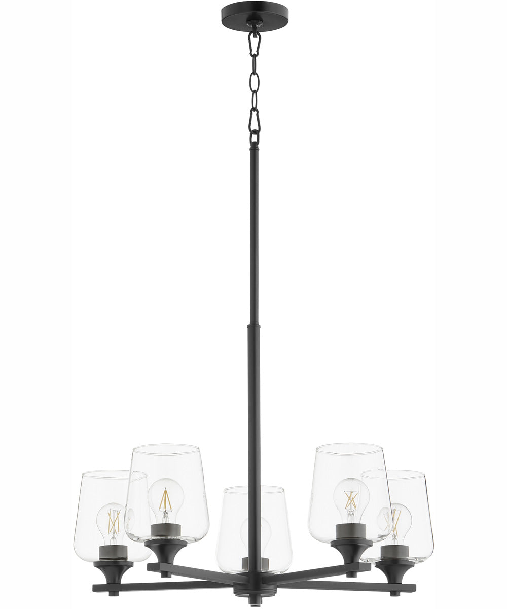 Veno 5-light Chandelier Matte Black