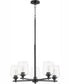 Veno 5-light Chandelier Matte Black