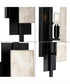Lowery 1-Light Matte Black/Aged Silver Leaf Industrial Luxe Wall Sconce Matte Black