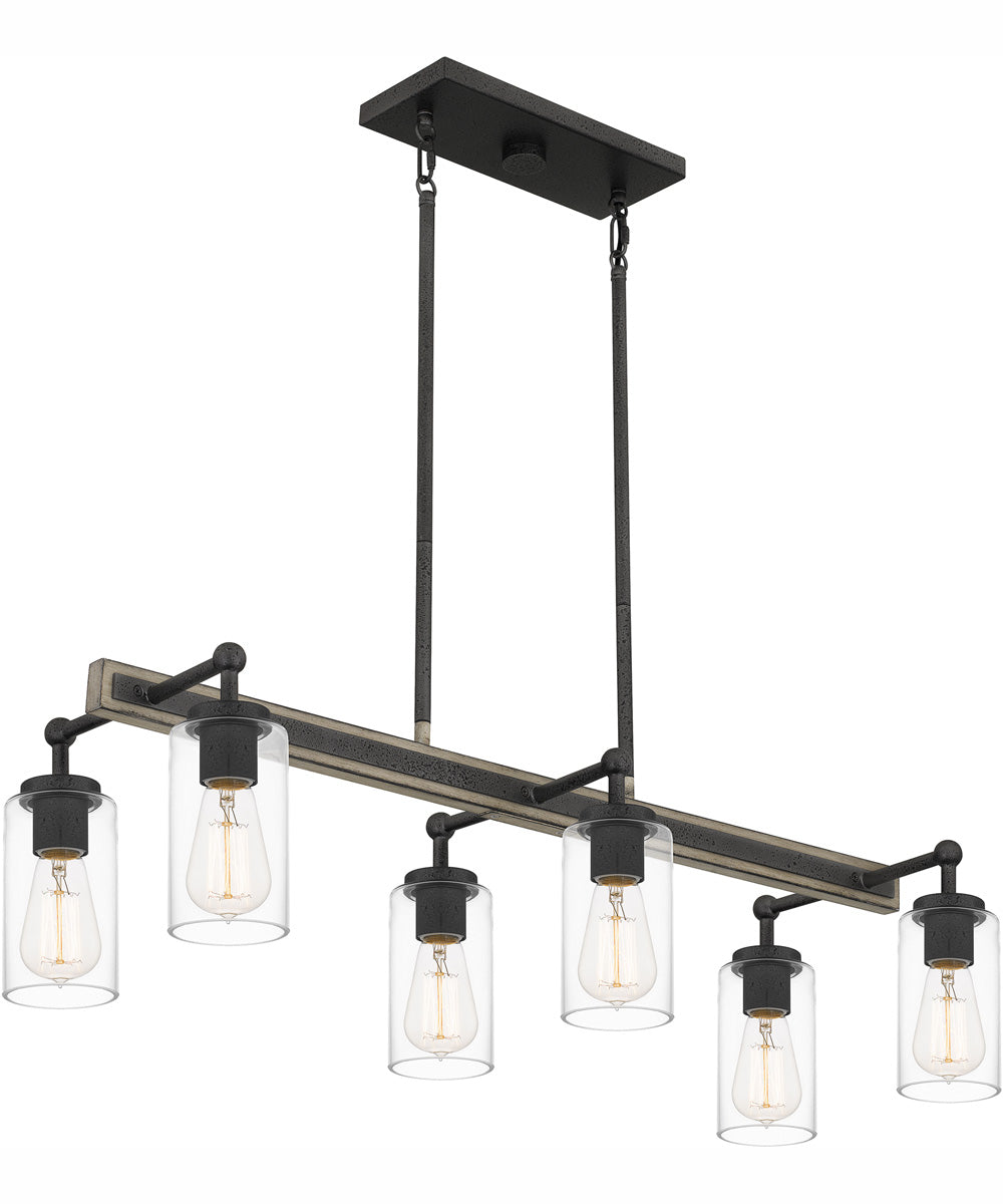 Kelleher Small 6-light Island Light Distressed Iron