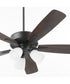 52" Ovation 3-light LED Ceiling Fan Matte Black